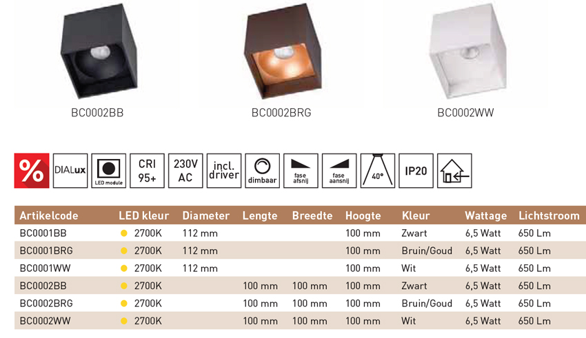 Berla Lighting catalogus